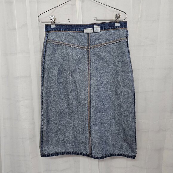 Vintage Carolina Blues Blue Denim Y2K Skirt Boho Retro 6 - Picture 6 of 10